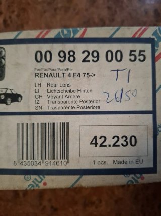 RENAULT 4F tulipa derecha con goma