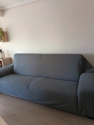 Funda sofá 3 plazas elástica gris
