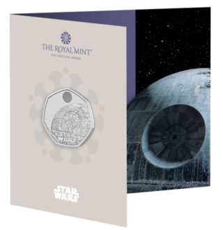 UK 2024 moneda 50p Star Wars Estrella de la Muerte