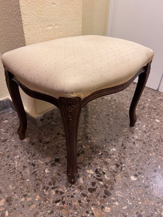 Taburete de tocador tapizado