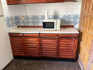 Mueble de cocina con lavabo doble