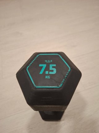 Mancuerna hexagonal  7,5 kg
