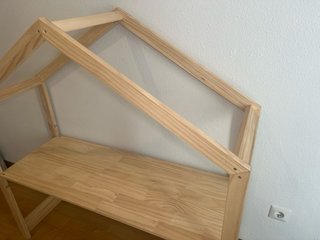 Escritorio madera pino altura regulable