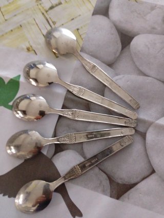 Set 5 Cucchiaini Argento 1000