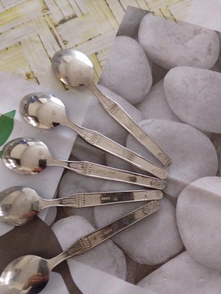 Set 5 Cucchiaini Argento 1000