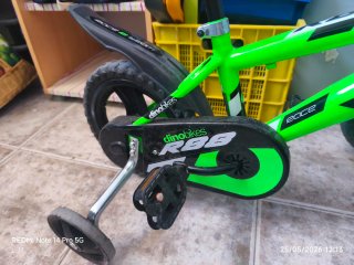 Bicicleta infantil verde Dino Bikes