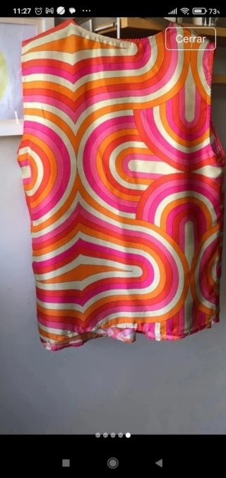 Top Vilagallo Naranja y Rosa