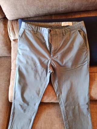 Pantalones Chinos Springfield Gris Azul