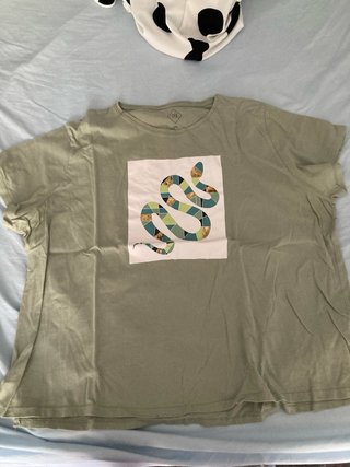 Camiseta TEX Talla 4XL Verde con Serpiente