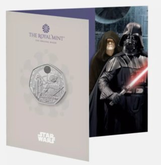 UK 2023 moneda 50p Star Wars Darth Vader