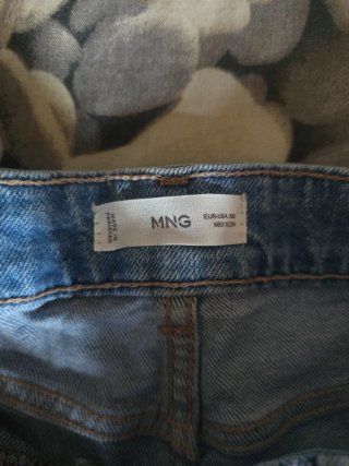 Pantalón corto vaquero Mango azul