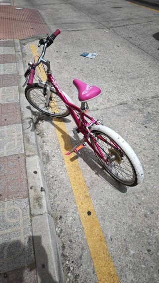 Bicicleta niña rosa Btwin
