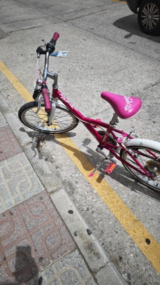 Bicicleta niña rosa Btwin