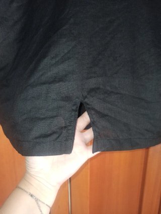 Camisa H&M Negra Manga Corta