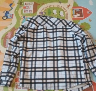 Chaqueta Bonobo XXL Cuadros Blanco y Negro