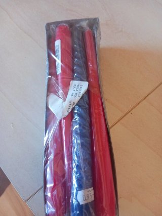 Velas de cera de colores (lote)