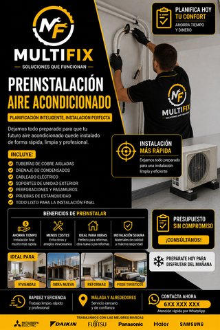 ❄️ MULTIFIX | Aire acondicionado en Málaga ❄️