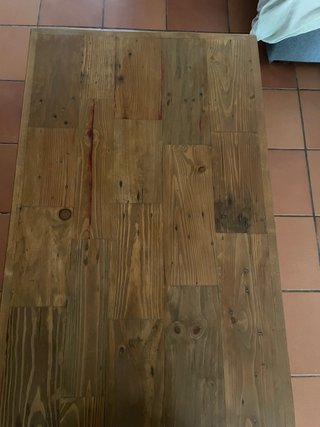 Mesa de centro de madera rústica