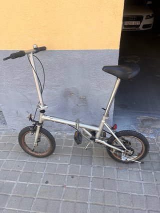 Bicicleta Plegable Plata