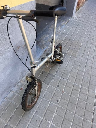 Bicicleta Plegable Plata