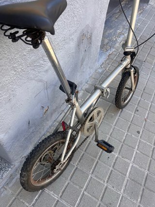 Bicicleta Plegable Plata
