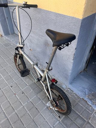 Bicicleta Plegable Plata
