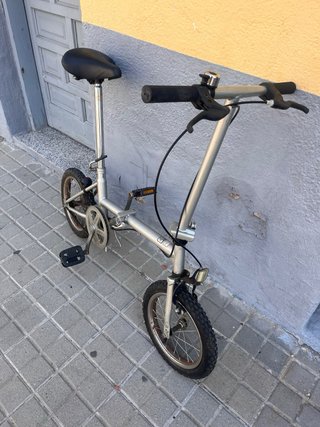 Bicicleta Plegable Plata