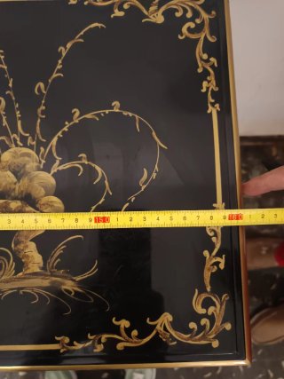 Conjunto Mueble Chino Negro y Dorado