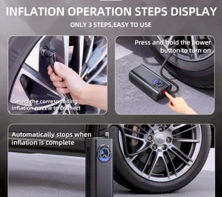 Inflador de aire portátil para coche