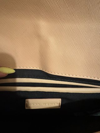 Bolso Zara Mujer Rosa y Beige