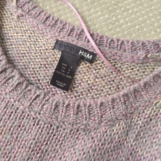 Jersey H&M mujer talla S rayas morado