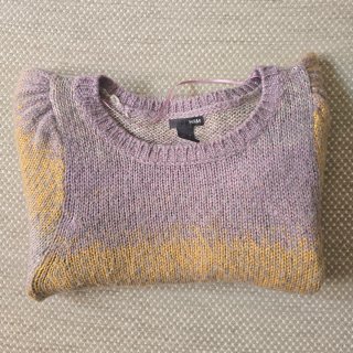 Jersey H&M mujer talla S rayas morado