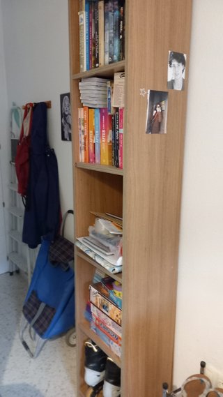 Estantería de madera 5 baldas 2m