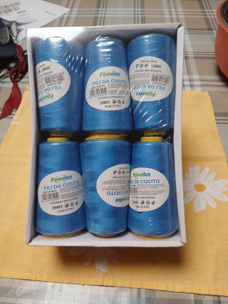 Filo da cucito Four Face blu 2000Y