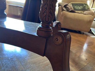 Mesa de comedor grande de madera