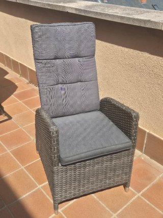 OFERTA Conjunto de terraza, mesa y 4 butacas