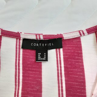 Blusa Cortefiel Rayas Rosas y Blancas