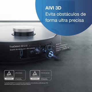 ECOVACS robot aspirador con fregado y mapeo 3D