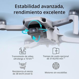 - DJI dron cámara 4K estabilización vuelo [3Q2J]