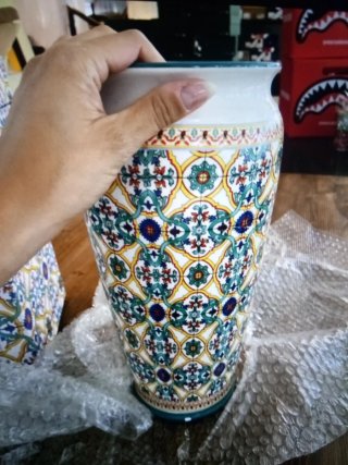 Vaso Ceramica Decorato