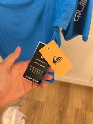 Camiseta surf Quiksilver azul manga corta Talla L