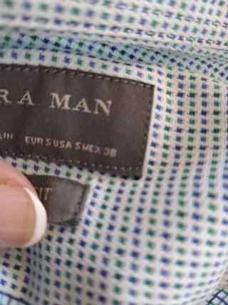 Camisa Zara chico azul