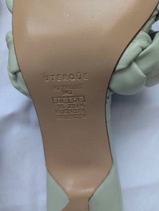 Sandalias de tacón de piel Uterqüe (nuevas)