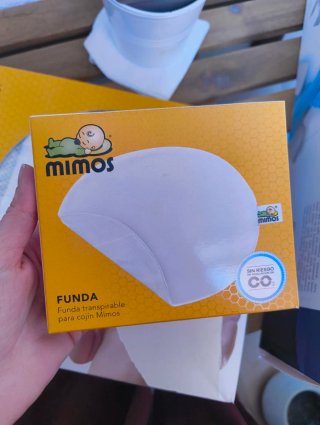 Cojín Mimos Antiplagiocefalia Bebé + funda Talla M