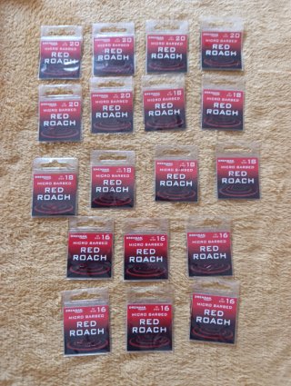 18 Paquetes Anzuelos Drennan Red Roach