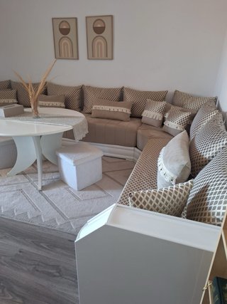 Salón Marroquí Beige y Blanco