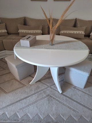 Salón Marroquí Beige y Blanco