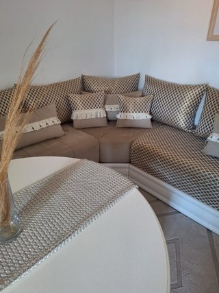 Salón Marroquí Beige y Blanco