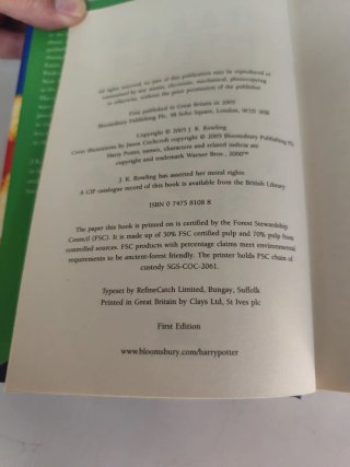 4 libros Harry Potter en inglés