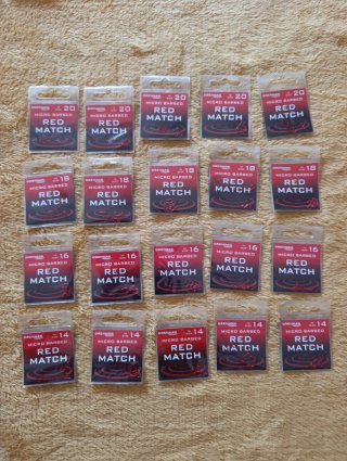 20 Paquetes Anzuelos Drennan Red Match